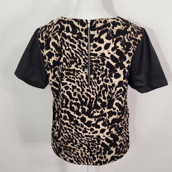 Telluride Clothing Company Leopard Print Blouse NWT Size Small Leopard Top - Picture 5 of 11